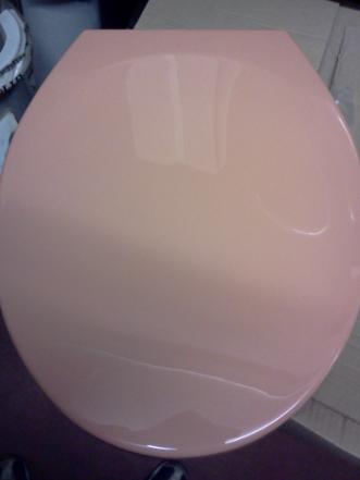Pompadour pompadore pink bathroom toilet seat