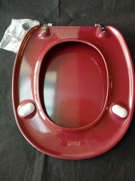 quality burgundy pressalit toilet seat