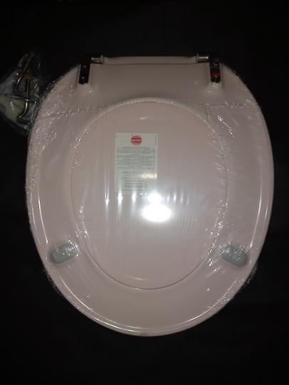 ideal standard pressalit toilet seat whisper pink
