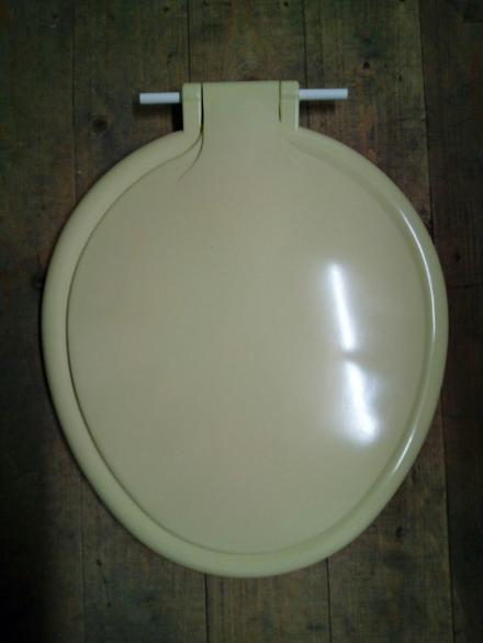 primrose yellow colour loo wc seat