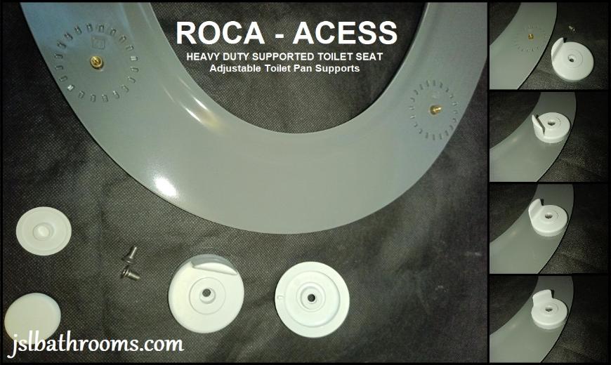 roca acess toilet seat disabled support heavy duty