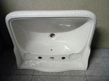 champagne rope edged twist basin