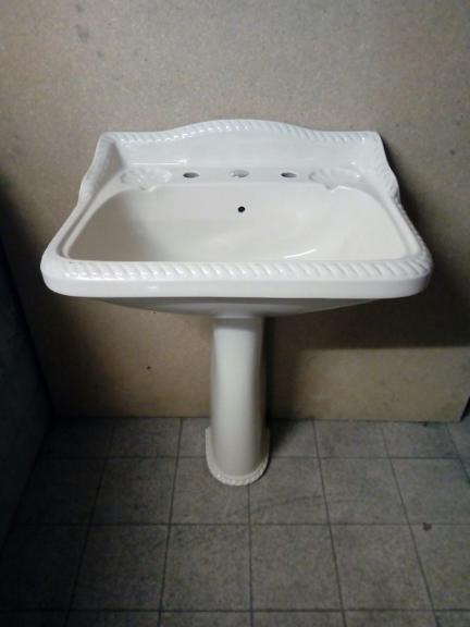 champagne rope edge basin bathroom