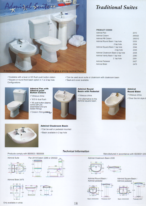 impulse admiral rope twist basin toilet