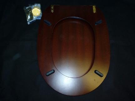 extra long wooden loo seat cover