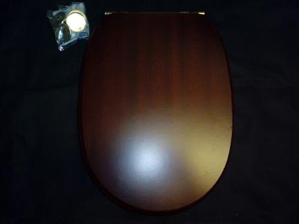 extra long mahogany toilet seat