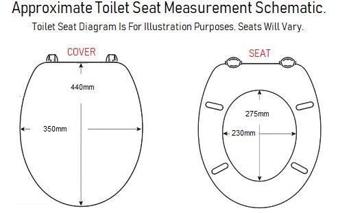 alpine blue colour plastic loo seat