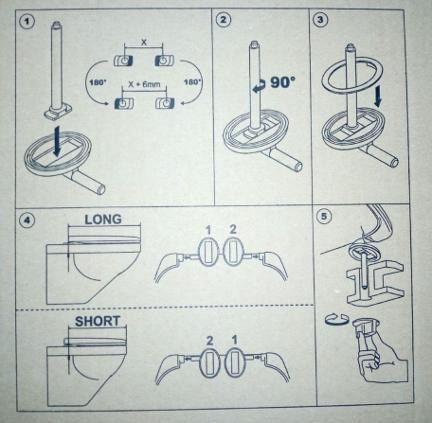 toilet seat fixing instructions loo wc