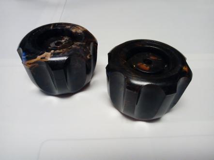 sepia brown marble tap head