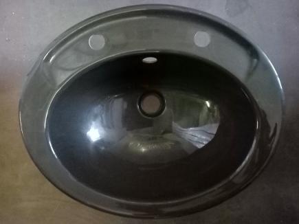 sepia oval vanity bowl basin top inset