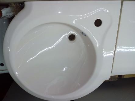 serel corner basin bathroom soft white