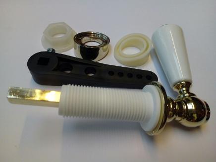 shannon 15934 gold white cream cistern lever