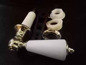 shannon cistern lever gold white 15934