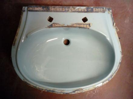 shires sky blue basin sink bathroom