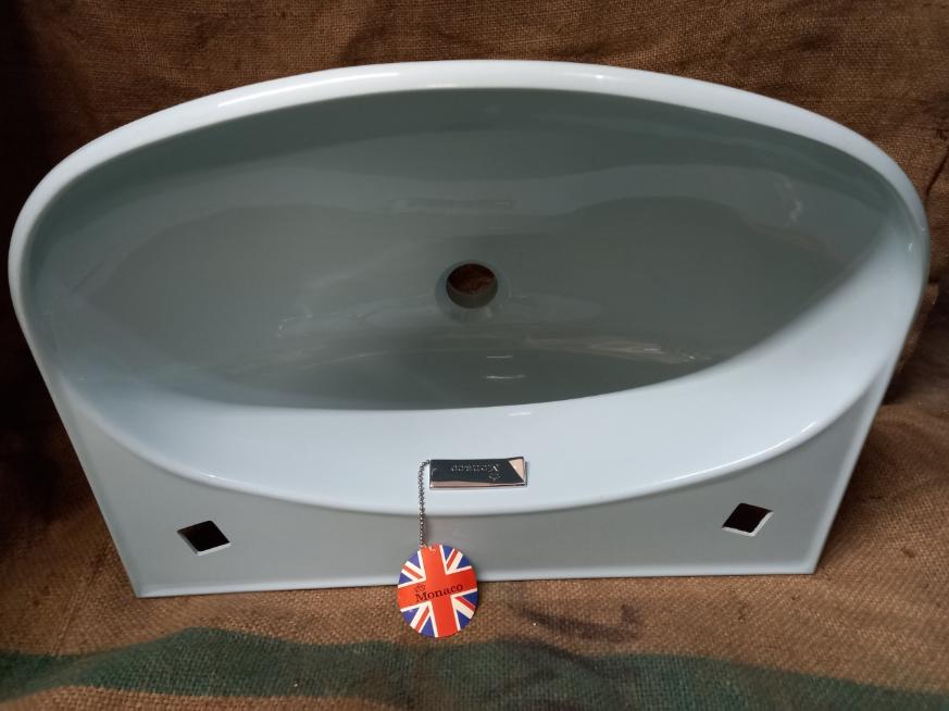 sky blue armitage shanks monaco basin plastic