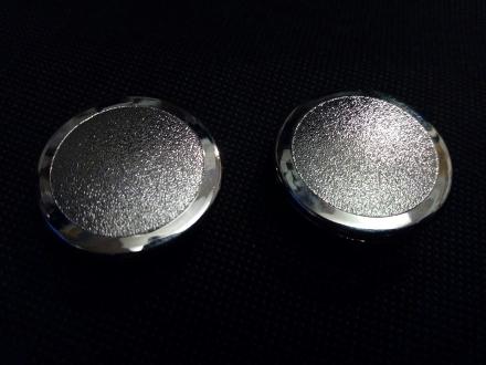 chrome plastic tap caps hot cold