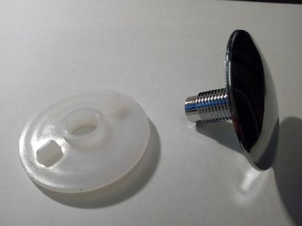 bathroom chrome hole blank disc stopper 50mm