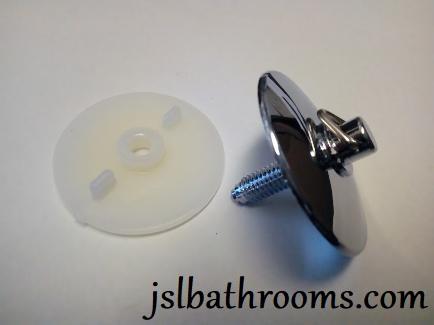 tap hole bathroom chrome stopper plug chain stay 50mm