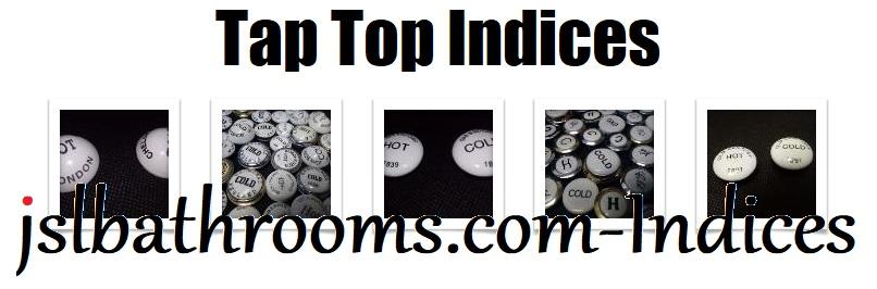 tap indices ceramic hot cold tops caps