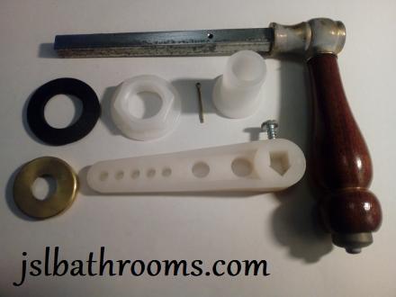 antique looking toilet cistern lever