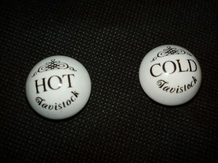 tavistock ceramic tap top caps hot cold