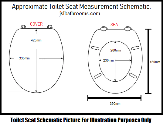 champagne colour toilet seat size