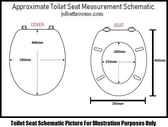pampas seat size schematic toilet loo