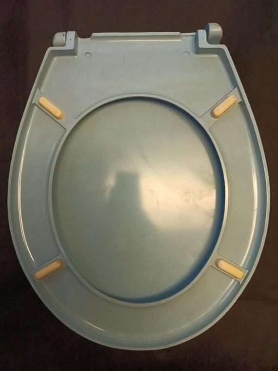 sky blue baby blue poweder wc loo toilet seat