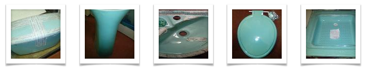 turquoise bath basin sink toilet seat