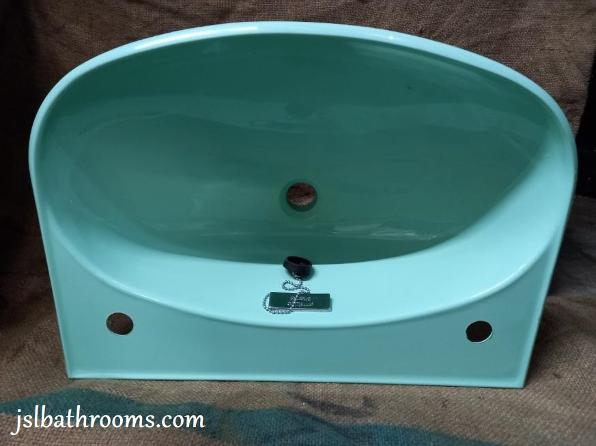 armitage shanks plastic basin caravan turquoise
