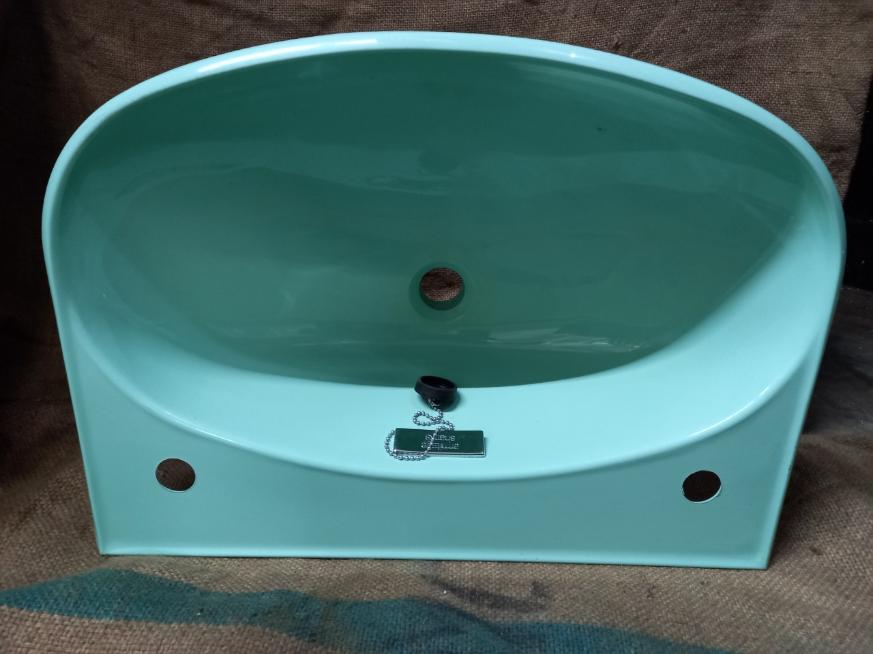armitage shanks plastic basin caravan turquoise