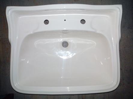 whisper cream two large upstand basin