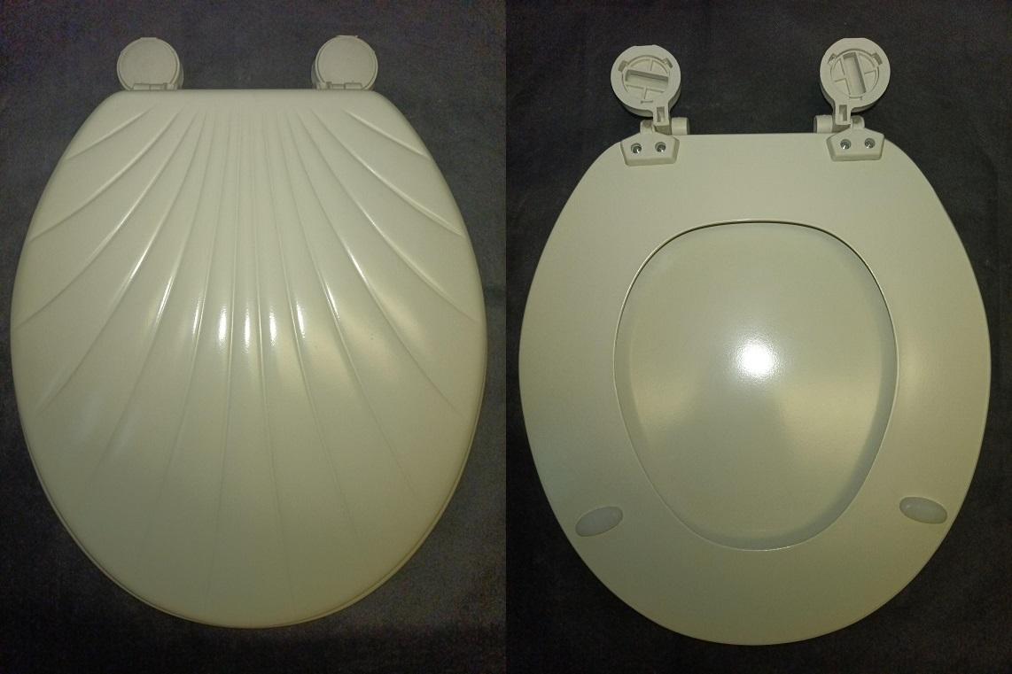 scalloped shell ivory toilet seat usa
