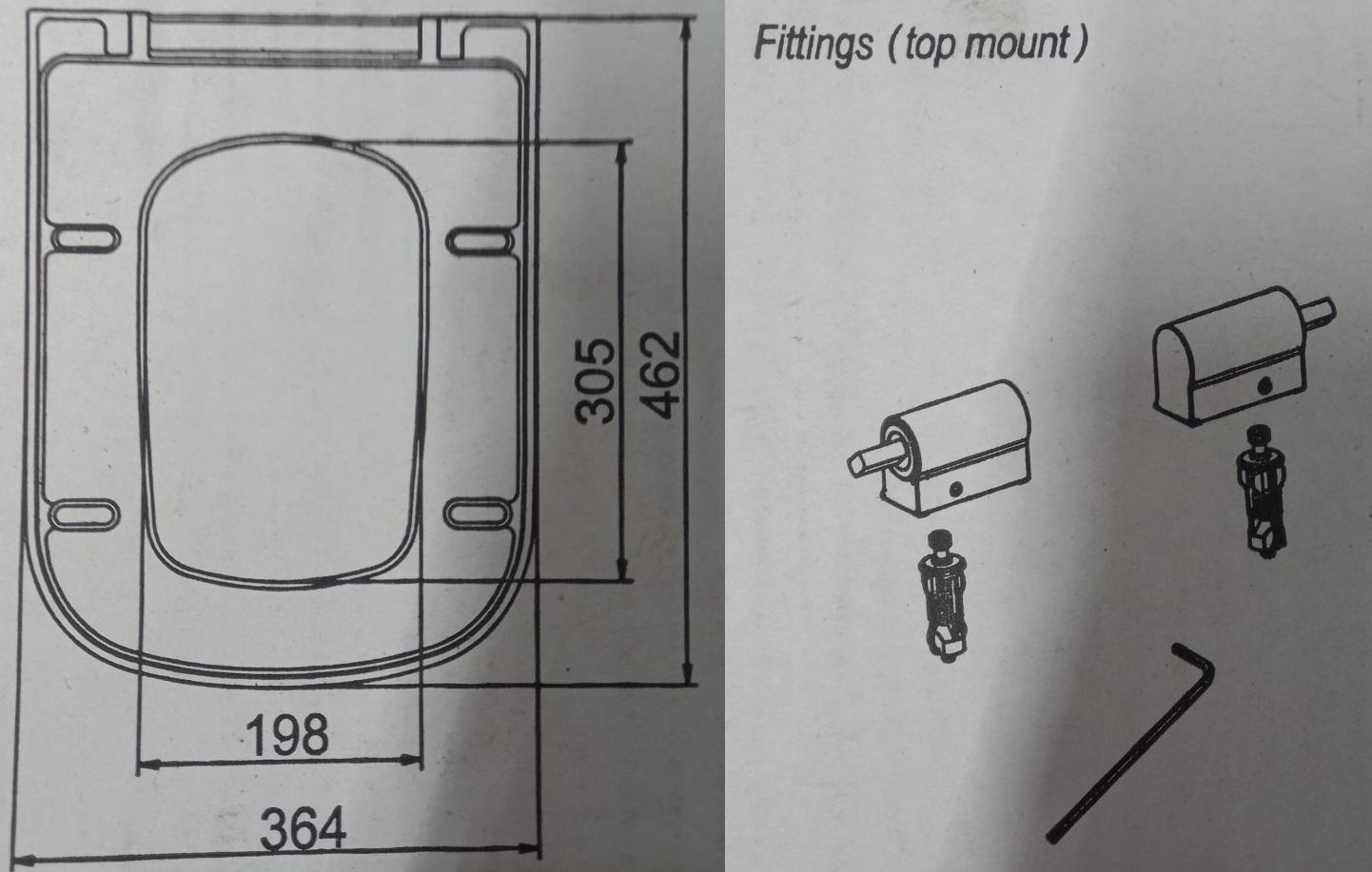 verve toilet seat diagram size dimensions