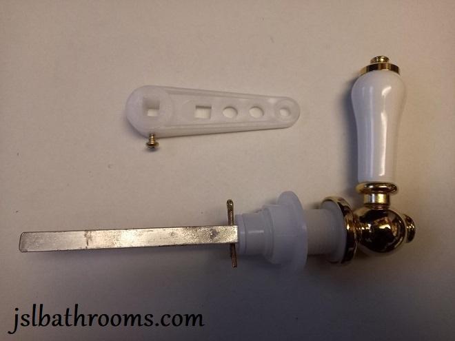 wakefield gold plated cistern wc loo flush lever