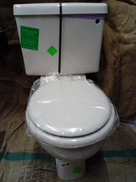 whisper grey loo toilet wc new