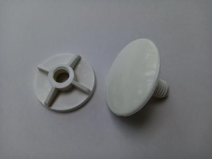 white plastic basin bath bidet sink blank stopper 50mm