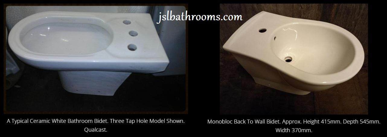 white bidet 3th hole three cream one mono