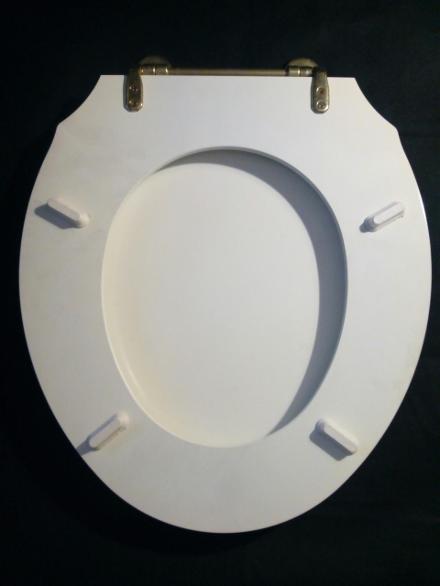 gothic white wood mdf seat loo wc