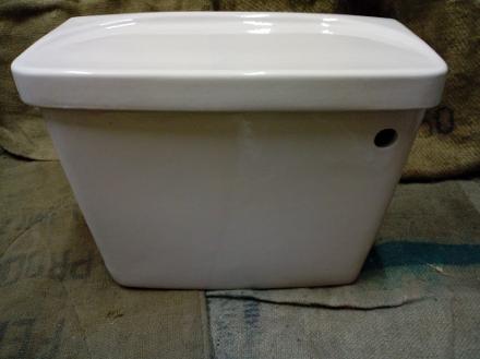 whisper pink ceramic toilet cistern